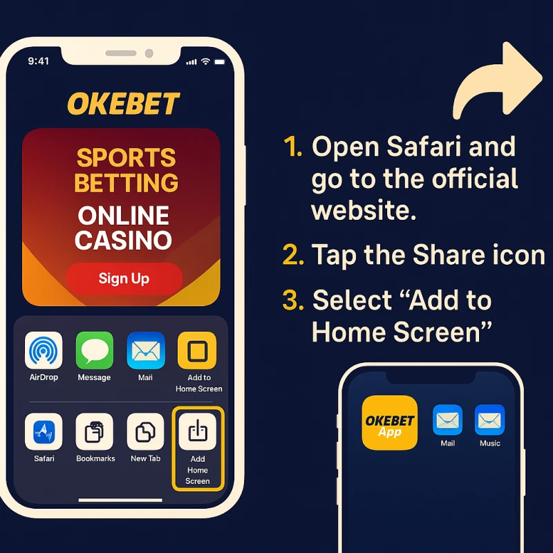 Okebet App Interface